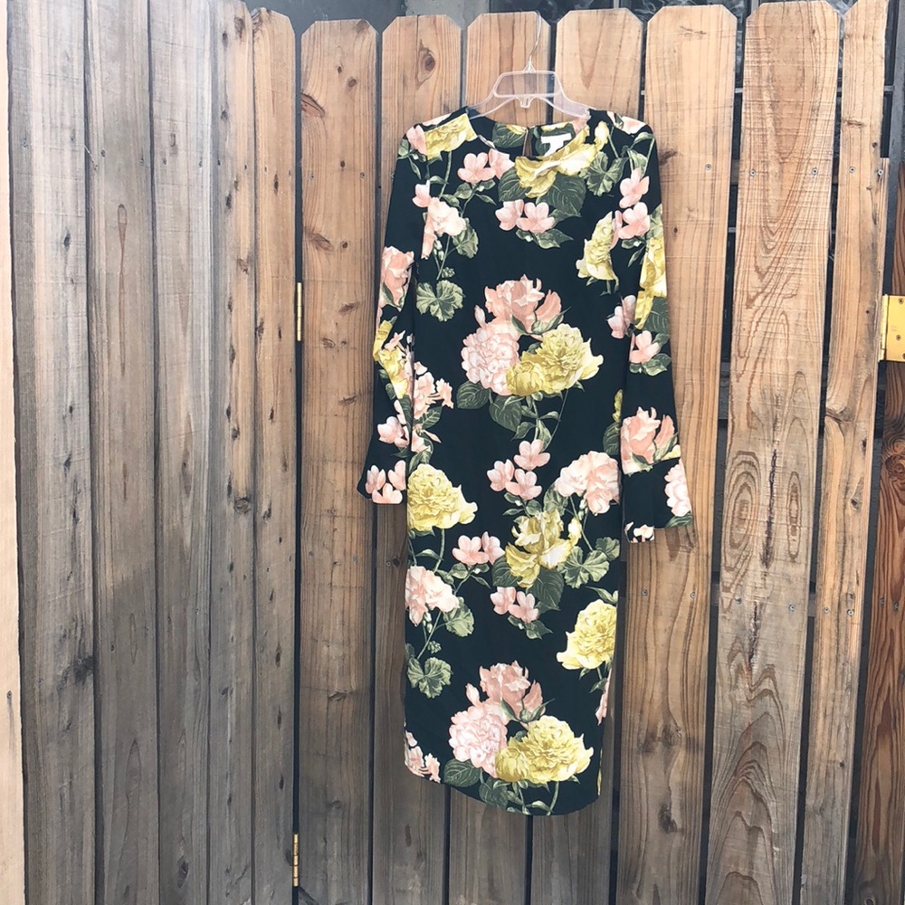 H&M long sleeve floral dress